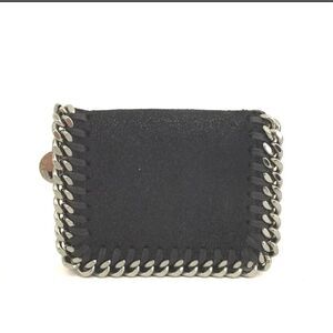 Authentic Stella McCartney Falabella Suede Trifold Wallet/1F6909
